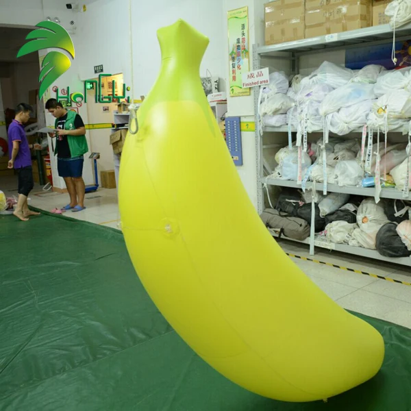 Modello di Banana gonfiabile gigante della decorazione 2 pcs d'attaccatura  del soffitto che gonfia continuamente per la pubblicità