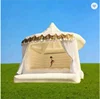 China Factory inflatable white bouncy castle white bounce house for wedding
