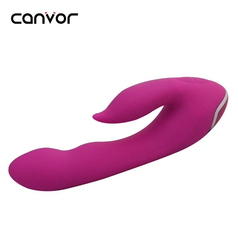 Canvor Woman 10 Speed Silicone Large Double Rabbit Vagina Vibrator