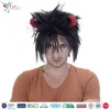 Styler Brand wholesale young man naruto cosplay wig party time wig fashion 10 inch man straight wig