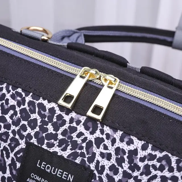 lequeen leopard diaper bag