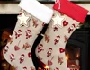 Monogram Christmas Decor Jute Santa Love Stocking