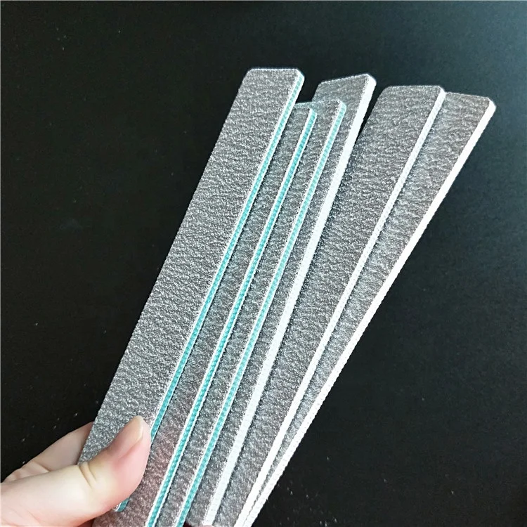 

professional rectangle nail files 80/80 zebra gray nail file custom