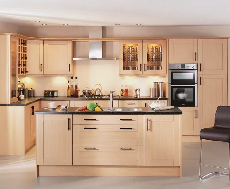 Ghana L Shaped Modular Wooden Kitchen Designs Cabinet - Buy L Shaped