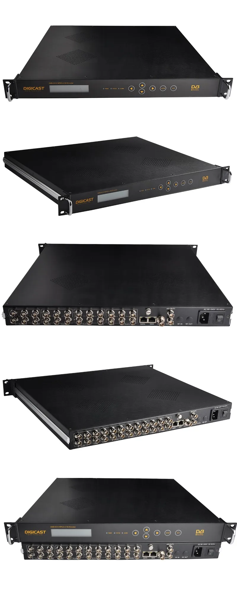 Tv Station Equipment Low Latency 8 Channel Mpeg2 Sd Encoder Cable Tv