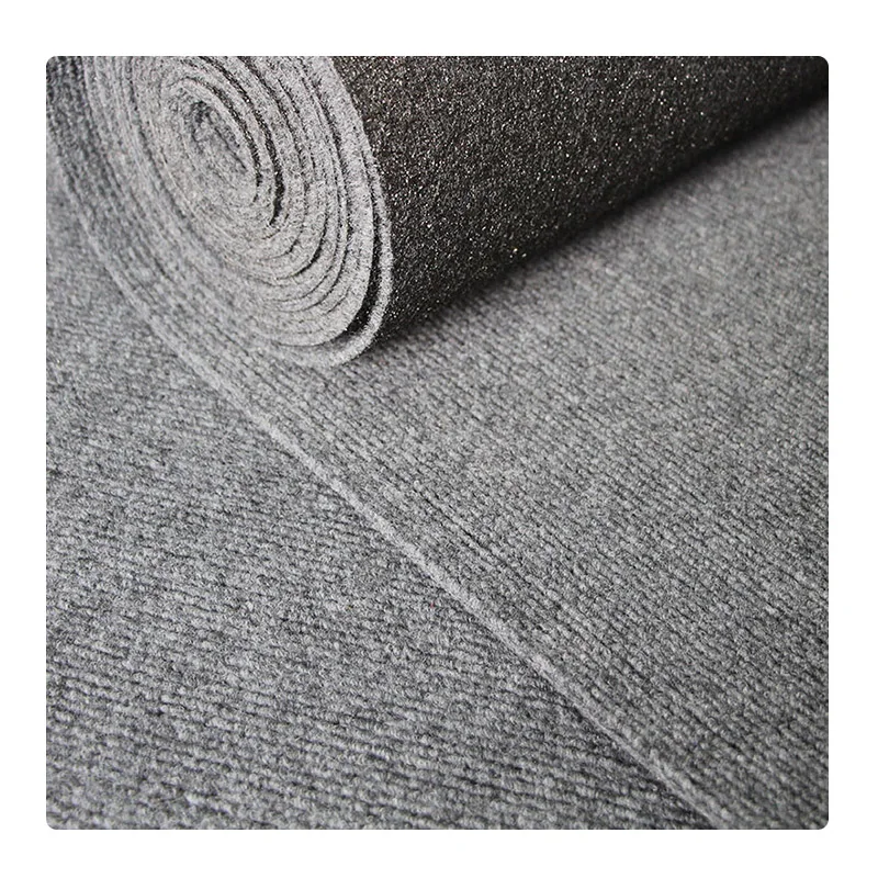 PVC  double stripe ribbed carpet for hotel outdoor usage