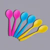 OEM Food Grade Wholesale Promotion Change Color Plastic Spoon Disposable Plastic Baby Spoon