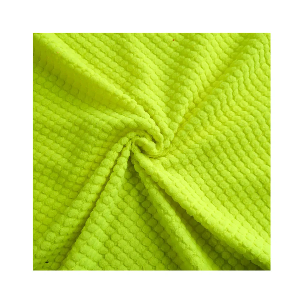 
polyester knit plush fabric per meter soccer PK polar fleece fabric chunky knit fleece fabric for sports top track suit 2072 