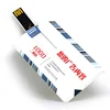 Customized logo promotional advertising credit bank card shape flash drive memory stick plastic business card usb flash drive