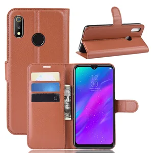 Realme 3 Folio Flip Leather Wallet Phone Case