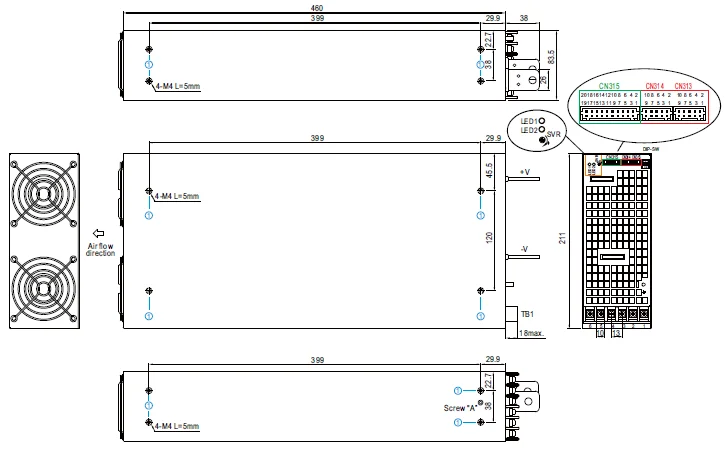 Alimentation Mean Well RST-5000-36 5000W 36V - Alimentation Secteur Triphasée Puissante Pour Projets électroniques