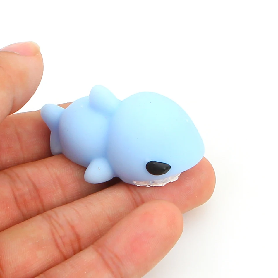 Mini Soft Silicone Squishy Toys Fidget Hand Squeeze Pinch Toy Cell Phone Accessories Cute