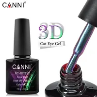 

70511 New Arrival CANNI 3D Cat Eye Gel Varnish OEM 7.3ml 1kg 6 Magic Colors Nail Salon Magnetic Cat Eyes Nail Gel Polish