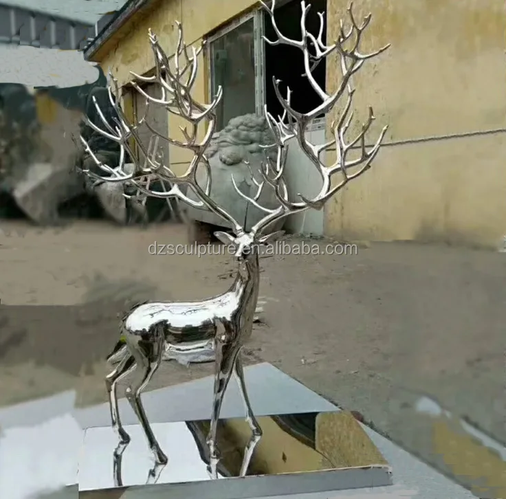 metal outdoor deer