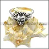 Sterling Silver Wolf Jewelry Silver Engraved Tiny Ledge Wolf Head Finger Ring for Women