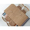 Solid wood extendable dining table simple Nordic style modern table