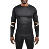 New bondage leather corset men gym wear sports t-shirt compression