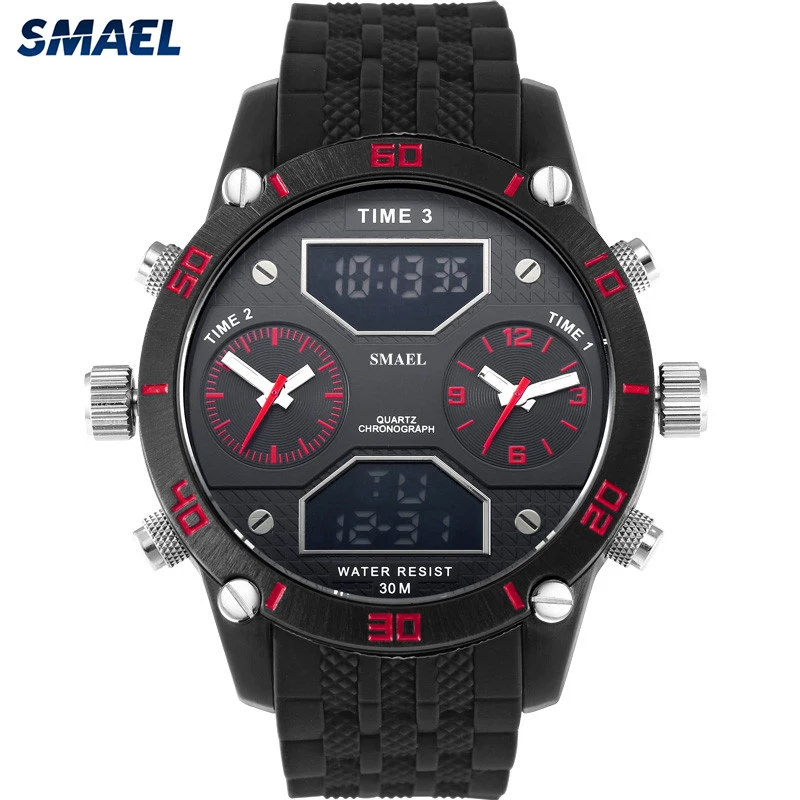 

Most inquired alloy case SL1159 analog-digital more time big face watches for men, Optioned