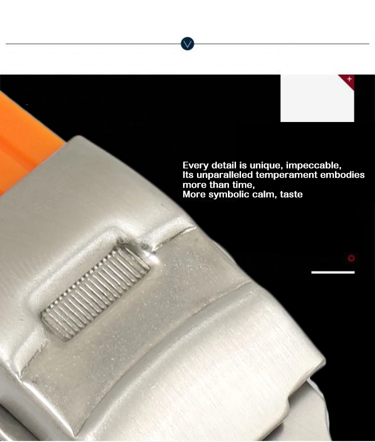 Sport Style Soft Multi Colors Stripes Grain 24 mm Silicone Watch Strap 