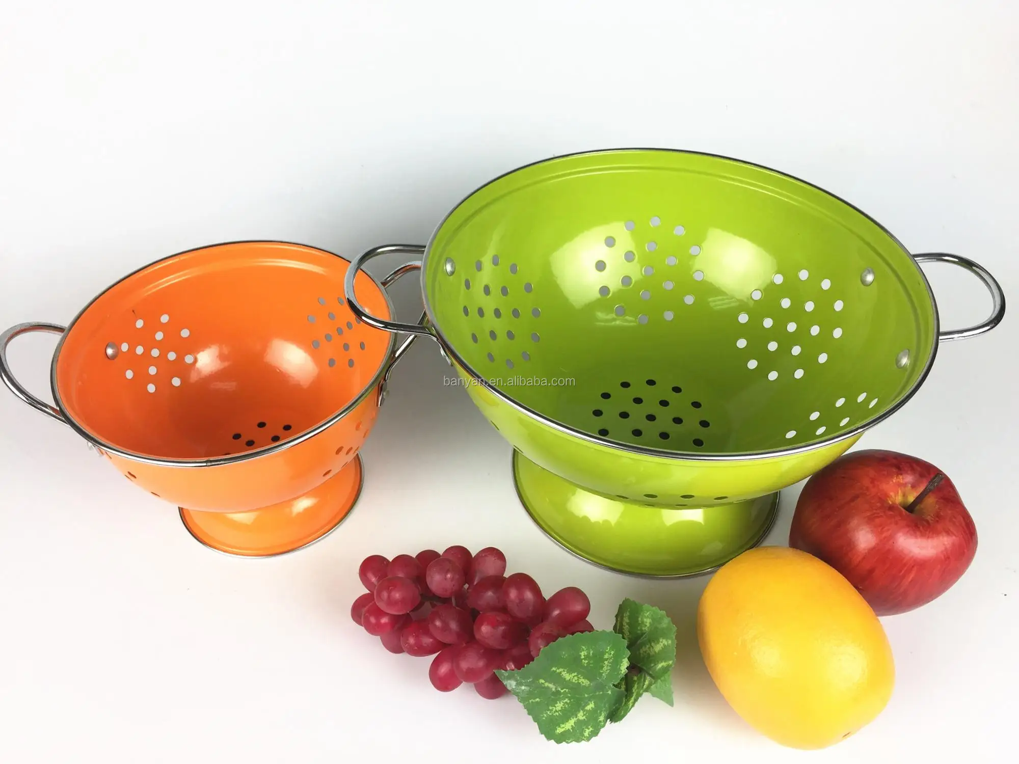 Colorful Colander Colorful Powder-Coated Stainless Steel Kitchen Colander