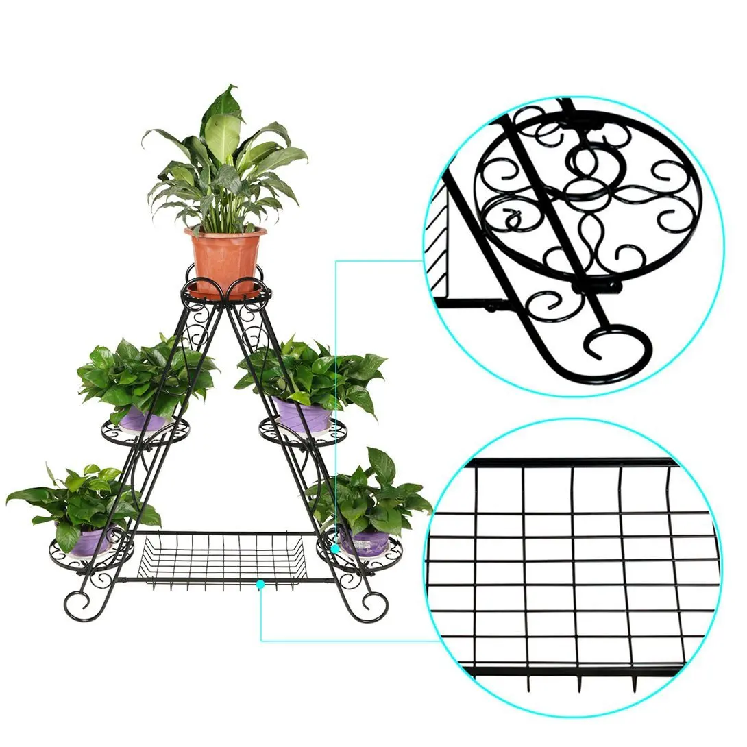 tall flower display rough iron ornament stand