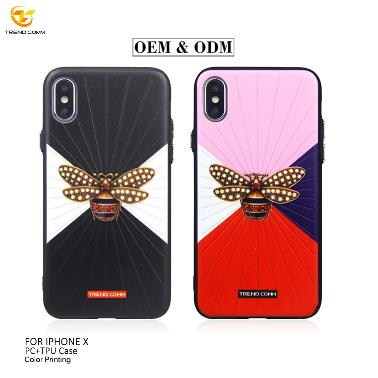 

Highly Protective UV Printing Embossed 3d Vivid For IPhone X XS Phone Case