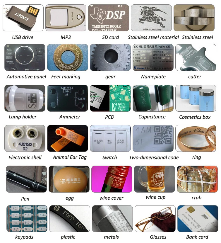 Industrial Laser Engraving Printer Date Logo 20/30w Flying Fiber Laser Marking Machine for Jewelry/Mental