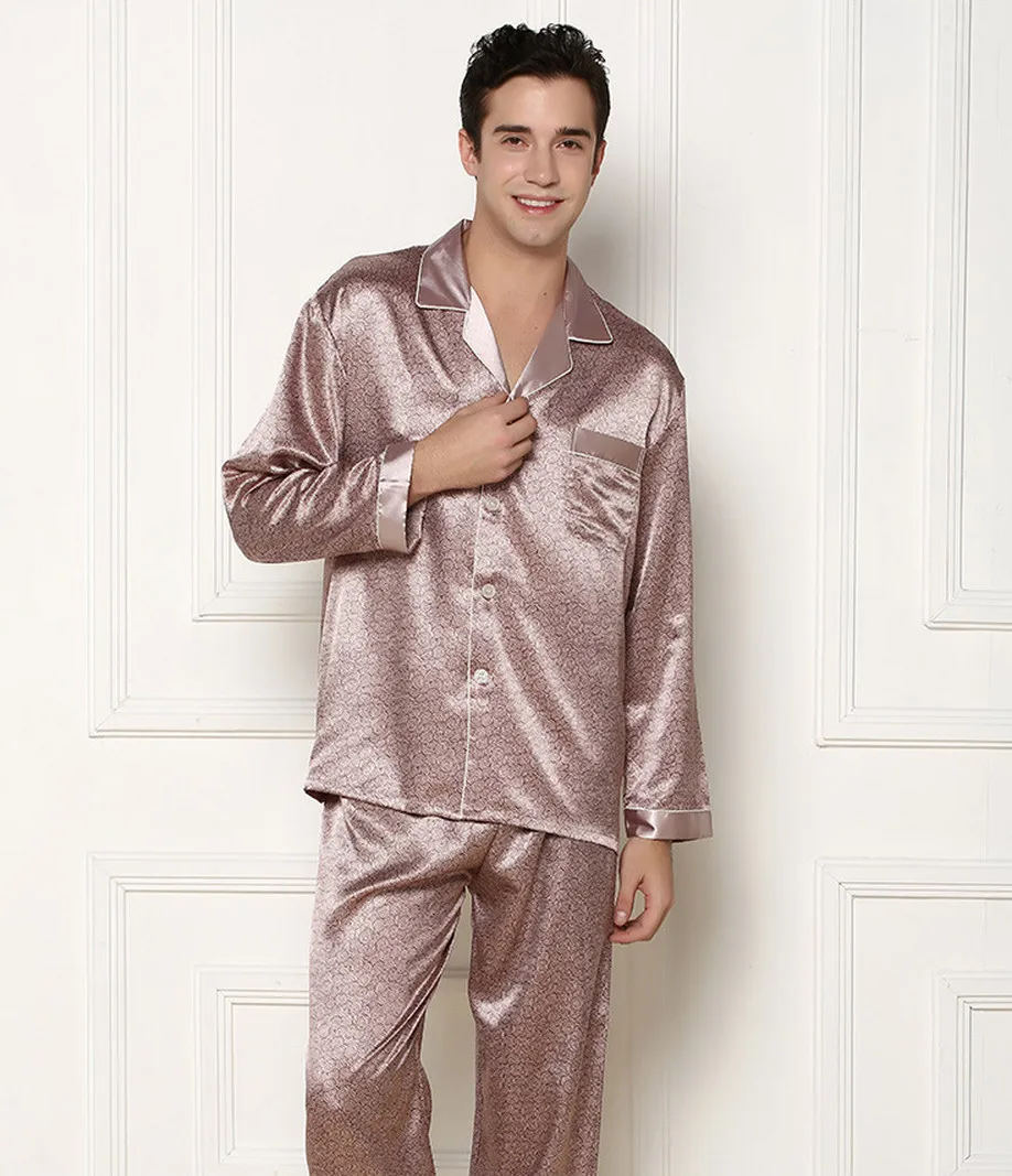 silk night suit for man