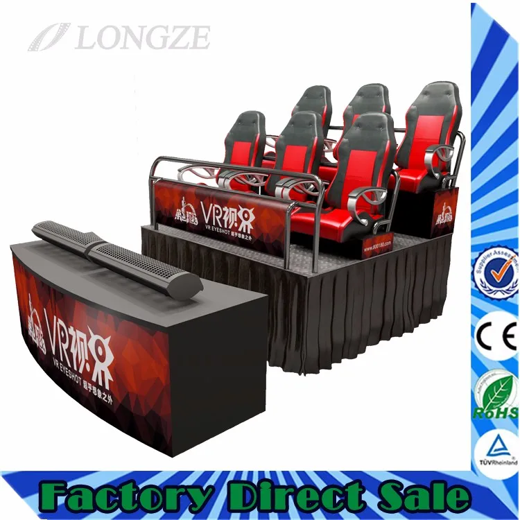 4/6/9/12 Seats Electric/Hydraulic Motion 5D VR Cinema With Special Effects