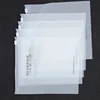 Matte Clear Soft Plastic Clothes Storage Bag Zip lock Slider Seal Reclosable Frost Zipper Packing Pouch For Cosmetic Package Ba