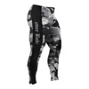 polyester/spandex sublimated long tights pants mens athlete running gym leggings