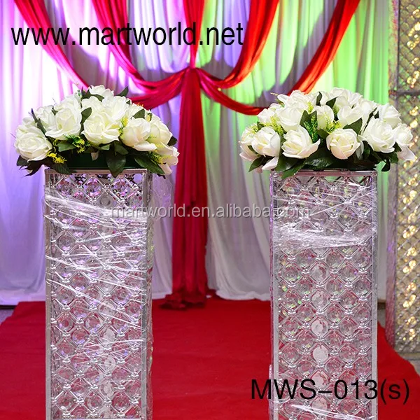 シルバースクエアピラーデザイン結婚式ステージ背景装飾パーティー装飾結婚式装飾 (mws-013s) - Buy 2020 新デザインシルバー