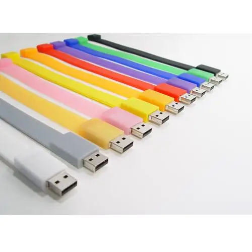 Fashion Silicone Bracelet 8GB USB 2.0 Flash Memory Stick Pen Drive Thumb U Disk - ANKUX.COM