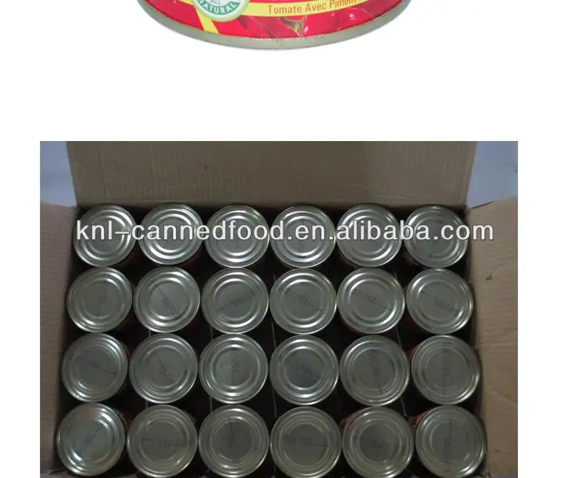 Tin tomato paste in can tomato paste production line 210gx48tins