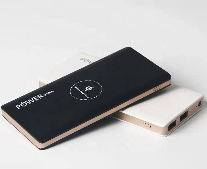 

Portable Mini qi Wireless Charger Universal mobile phone Power Bank 10000mah for iphone 6 7 8 X Xs Xr max for samsung, Black , white