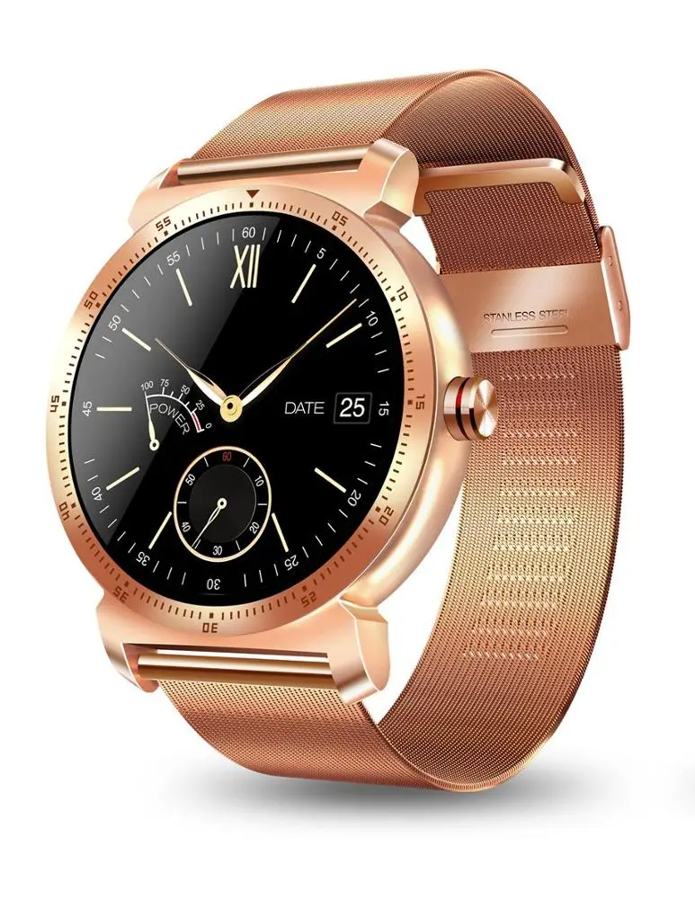 Gold Smart Watch K88h Plus Stainless Steel Smartwatch For Men