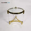 2019 Popular new design stainless steel custom sized modern acrylic transparent solid surface coffee table