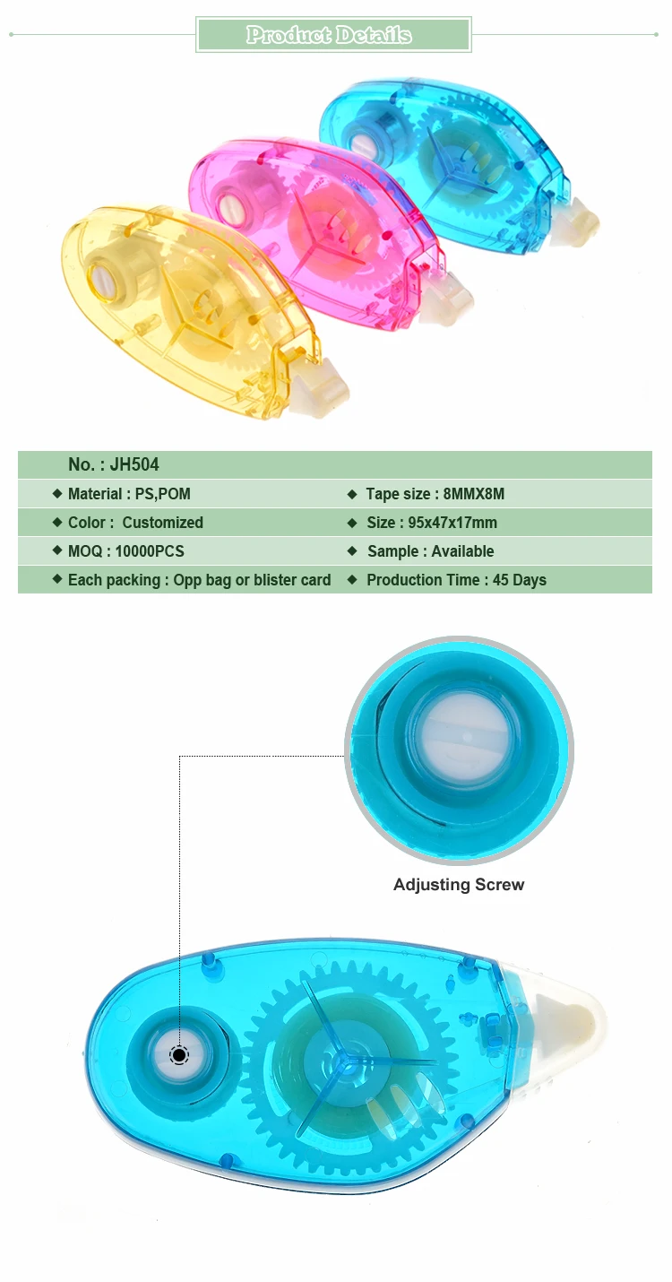 Roller correction tape
