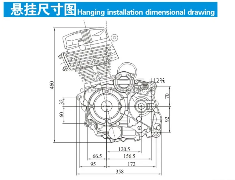 2016 High Quality Single Cylinder Four Stroke High Quality Loncin 150cc