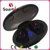 Factory cheap high quality mini in ear wireless with HD mic 500mah charging case headphones for call