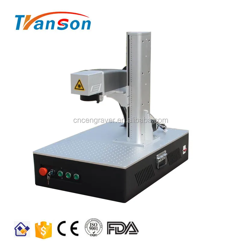 Closed 30W Gold Ring Laser Marking Machine for Print On Metal