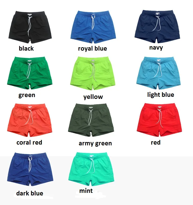 Custom Made 100% Polyamide Solid Color Mens Gay Nylon Swim Shorts - Buy ...