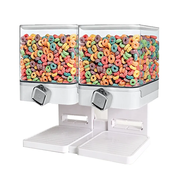 Square Dry Food Cereal Dispenser