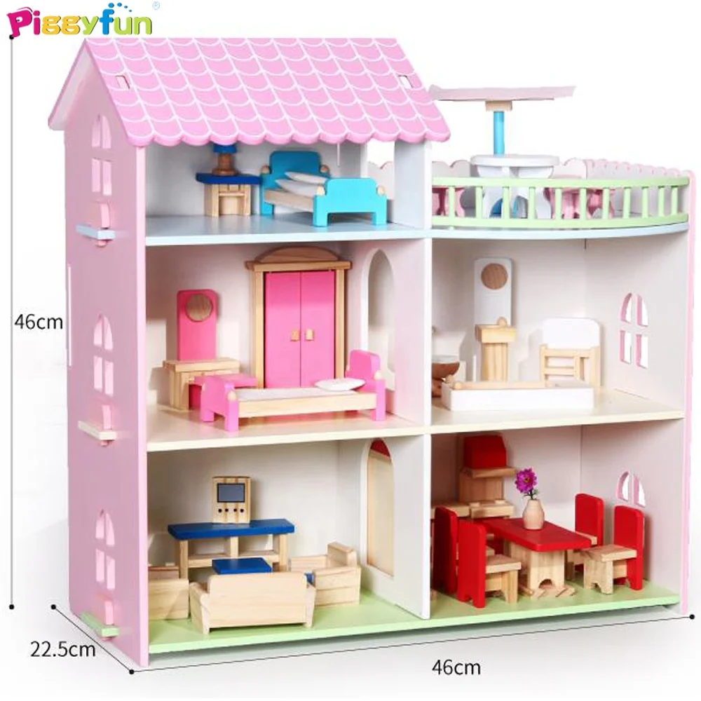 Dolly House игрушечный деревянный домик для кукол
