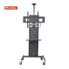 Mobile TV Stand with Wheels Rolling TV Cart up to 56.8kg for 32 to 60 Inch LCD LED Flat Panel TVs