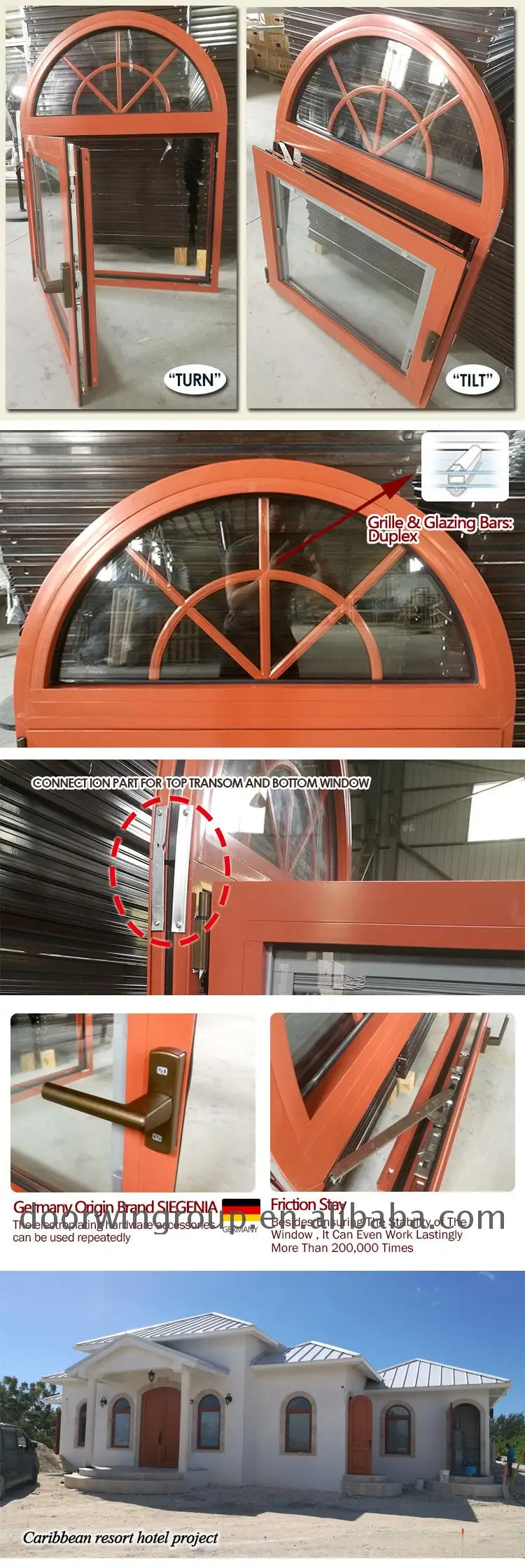Factory Directly Supply upvc casement windows tilt up steel vs aluminum