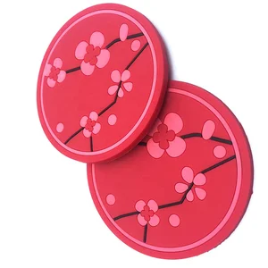 Image of New Silicone Soft Rubber Coaster Cup Mat heating Pad for Hot Mug Glass Plate