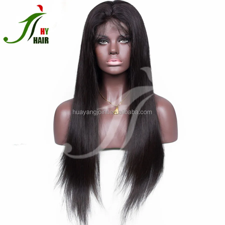 

Trade Assurance and Paypal Accept Silky Straight Glueless Peruvian Virgin Human Hair 130% Density Full Lace Wig With Baby Hair