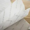 Recycled OEM pure color wood pulp custom size made wrapping gift tissue paper without print logo