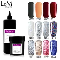 

L&M factory Bulk wholesale glitter effect professional nail uv gel 1 kg